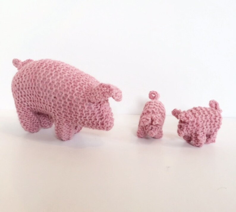 Handknit Animals Stuffed Animals Crochet Plush Handmade Etsy