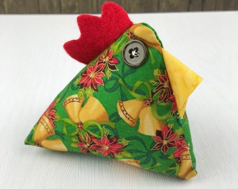 Chicken Pin Cushions, Novelty Pincushion, Fabric Pin Cushions, Sewing Gifts for her, Office Desk Gift for Coworker, Chicken Lover Gift