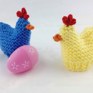 Knit Chicken Egg Cozy, Easter Basket Stuffers for Toddlers, Easter Egg Cozies, Easter Gifts Boys and Girls, Chicken Gifts for Her, Knit Hen