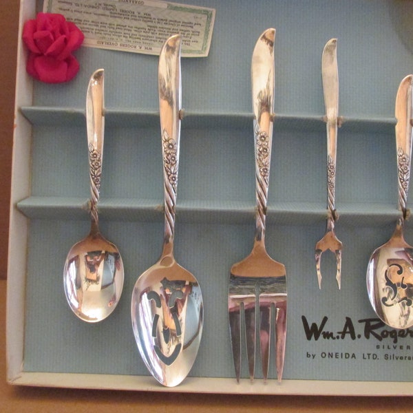 William A. Rogers Silverplate Hostess Set von Oneida LTD. Silversmiths Brand New in Original Box