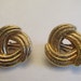Big Bold Vintage Overlap Rope Design Clip Earrings - Etsy