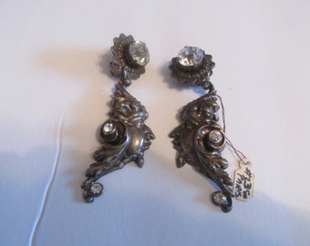 Boucles D'oreilles Clips Satellite - Ton Doré - Signées - Occasion - Fabrication France