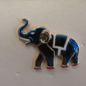 Vintage Joseph Warner firmado elefante esmalte tac Pin nuevo en la tarjeta