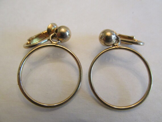 Buy Vintage Signed Napier Dangle Drop Gold Tone Earrings Online in