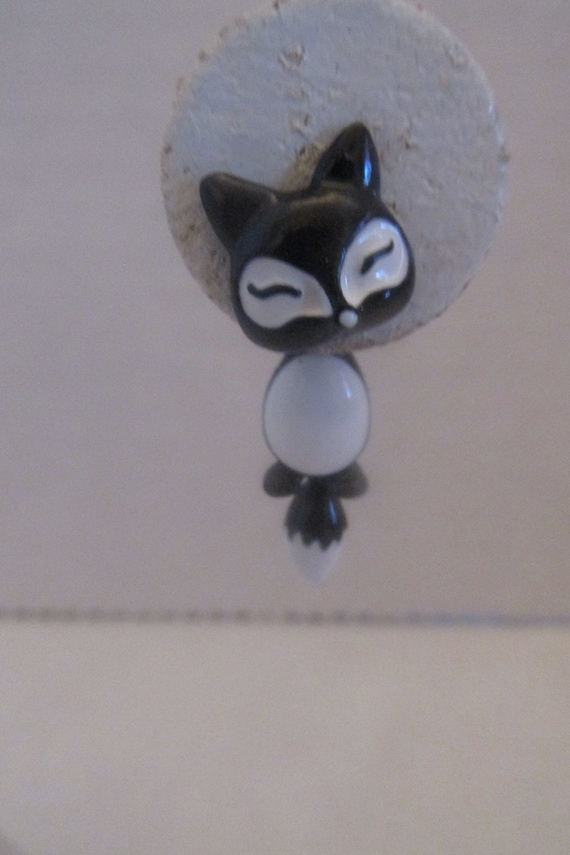 Adorable Skunk Pierced Dangle Earrings