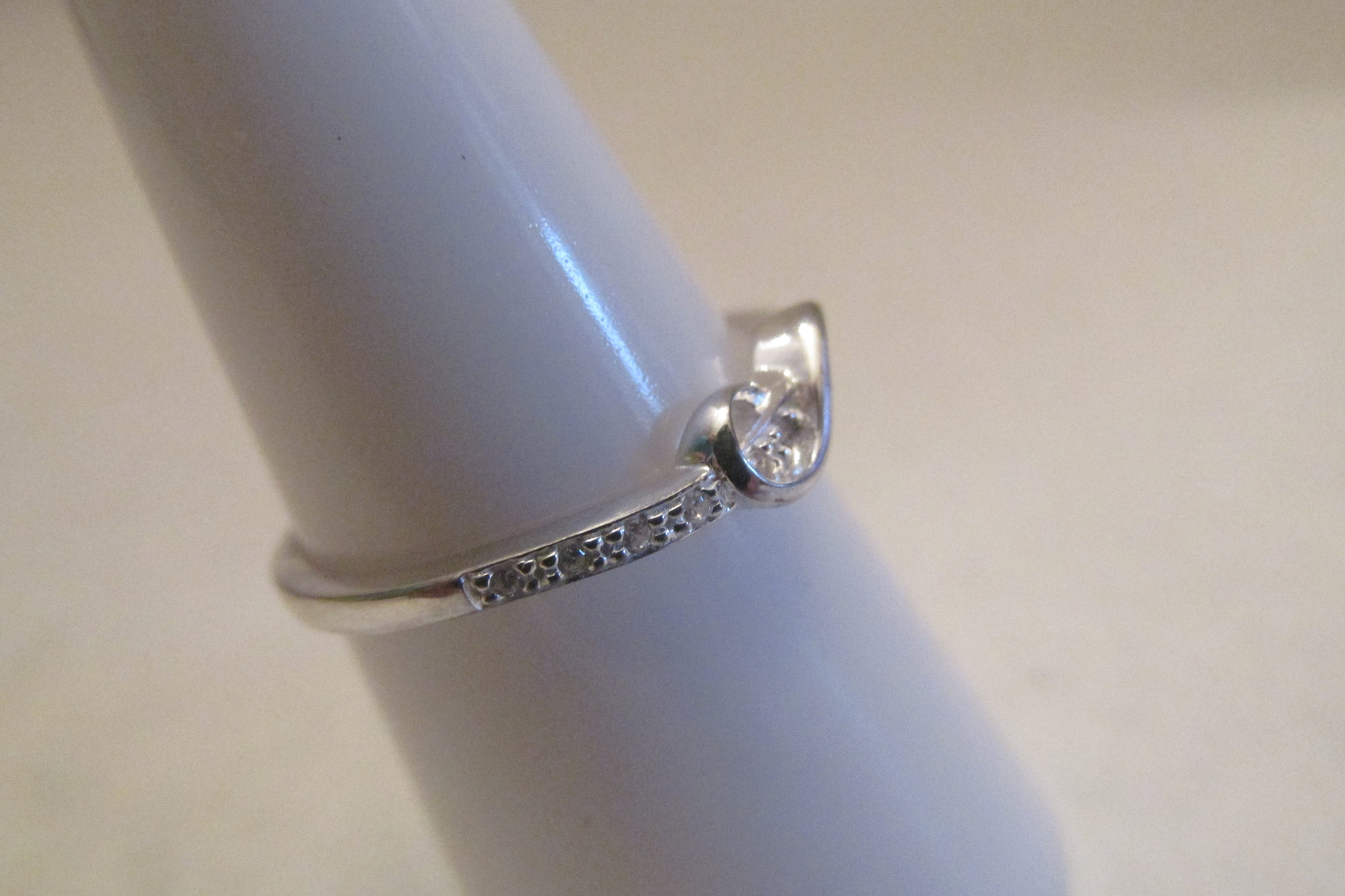 Vintage Sterling Silver Infinity Design CZ Ring (size 7) - Etsy