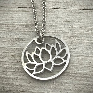 Lotus Flower Pendant large or petite