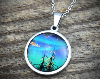 Northern Lights "Tree Tops" Pendant, petite