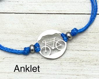 Tobillera con cordón para bicicleta