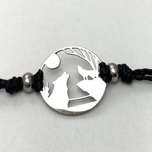 Wolf Pack Pull Cord Bracelet