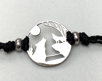Wolf Pack Pull Cord Bracelet