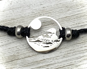 Loon Pull Cord Bracelet