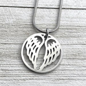 Angel Wings Pendant, large or petite