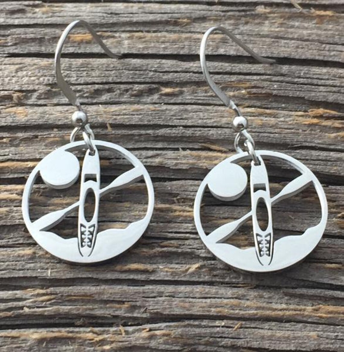 Kayak Earrings 2 Styles Etsy