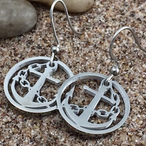 Anchor earrings