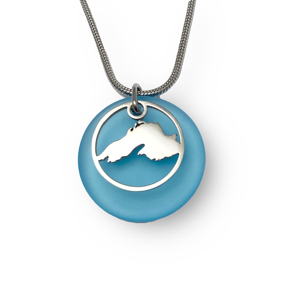 Lake Superior Beach Glass Pendant