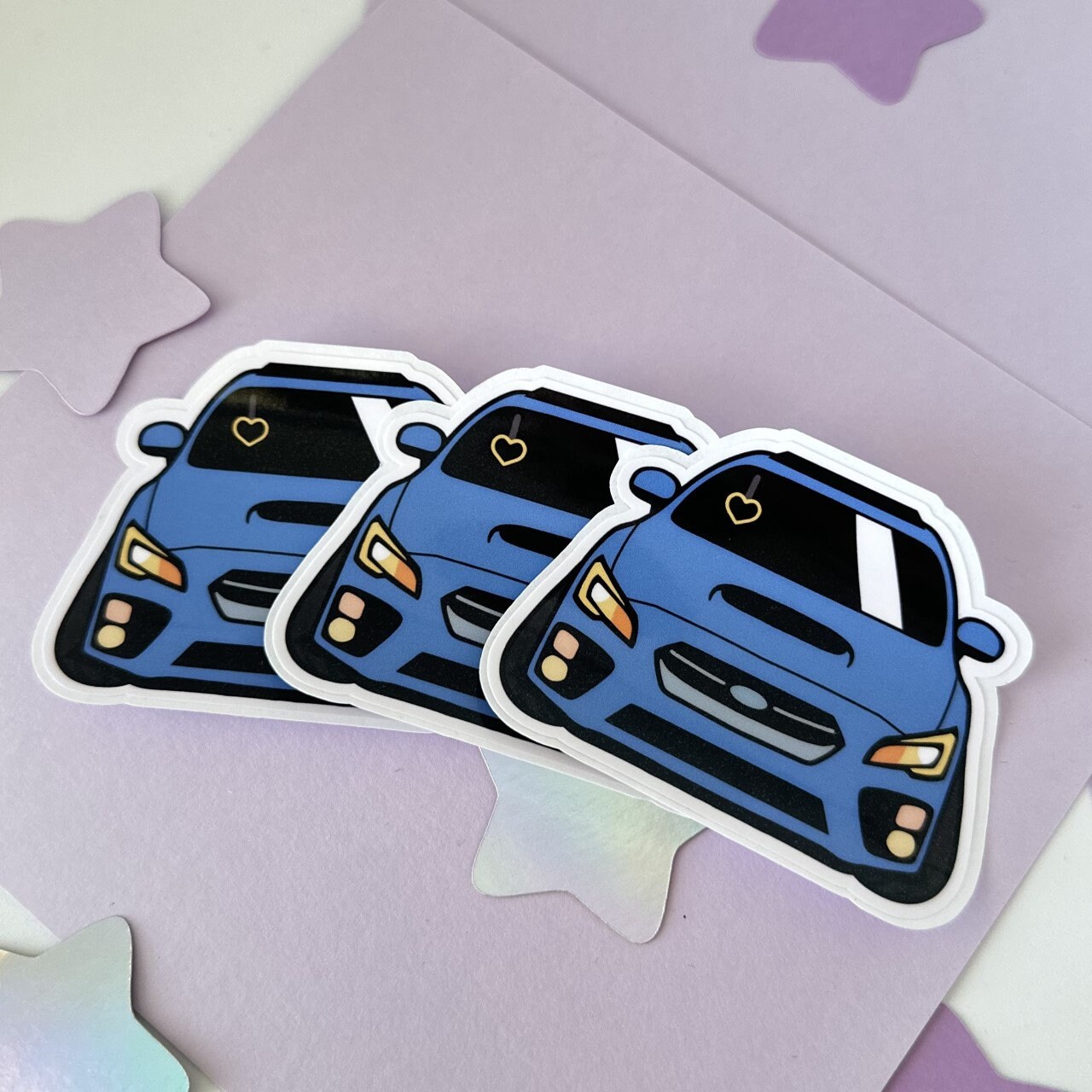 Blue JDM Rally Car Sticker / Cute Accessories - Etsy