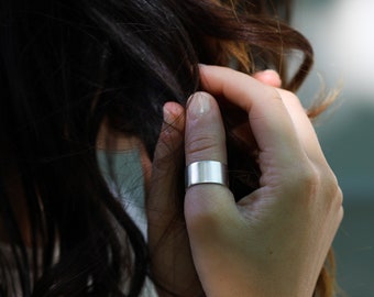 Sterling Silver Band, Wide Silver Ring, Chunky Silver Ring, Silver Statement Ring, Simple Silver Ring, Large Silver Ring, Plain Silver Ring