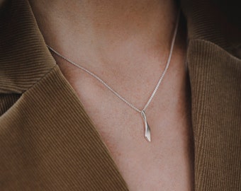 Sena Necklace, Small Minimalist Necklace, Dainty Delicate Necklace, Sterling Silver Necklace, Silver Necklaces For Women, Drop Necklace, 925