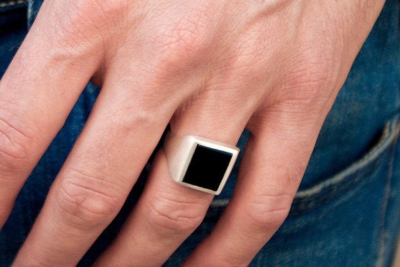 Square Men Ring Sterling Silver Ring Men Man Signet Ring Etsy Square Men Ring Sterling Silver Ring Men Man Signet Ring Etsy