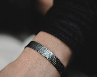 ブレスレット BLENDOFF Blade Cuff Bracelet Silver 925 925 Sterling Silver Solid Open Cuff Bangle Bracelet - Etsy