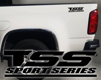 TOYOTA TSS sport series black matte decal sticker truck (SET)