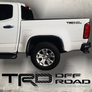 TOYOTA TRD Off Road  decal sticker fiber carbon and gray SET