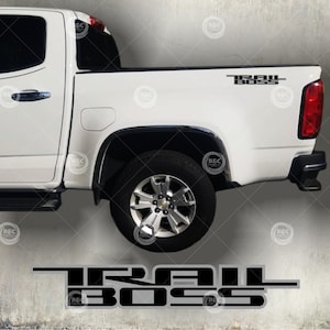 TRAIL BOSS decal sticker  (SET) truck cut vinyl