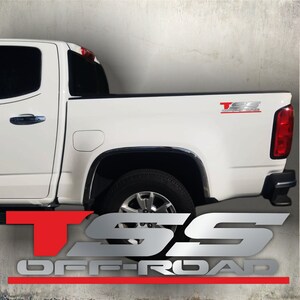 TOYOTA TSS off road stickers decal chromo and Red (SET)