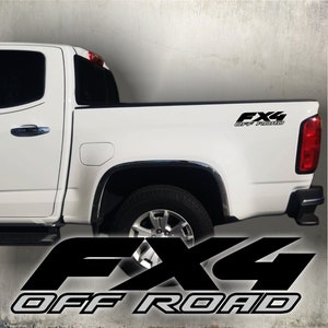 fx4 Off road Decal Sticker, black matte truck / Set