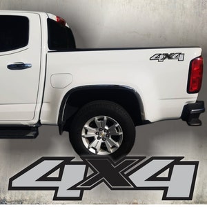 4X4 decal stickers, silverado, truck, chevrolet Cut design (SET)