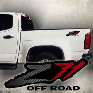 Z71 Off Road Decals, Sticker Vinyl  Silverado SET carbon fiber Dinamic