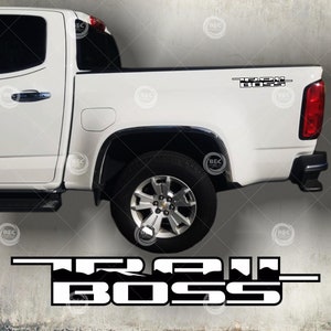 TRAIL BOSS decal sticker  (SET) truck cut vinyl