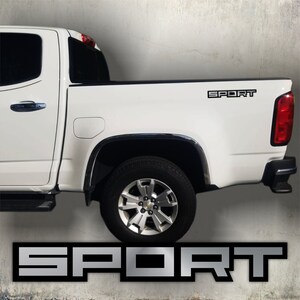 sport stickers decals truck ford  silverado chrome and black (set)
