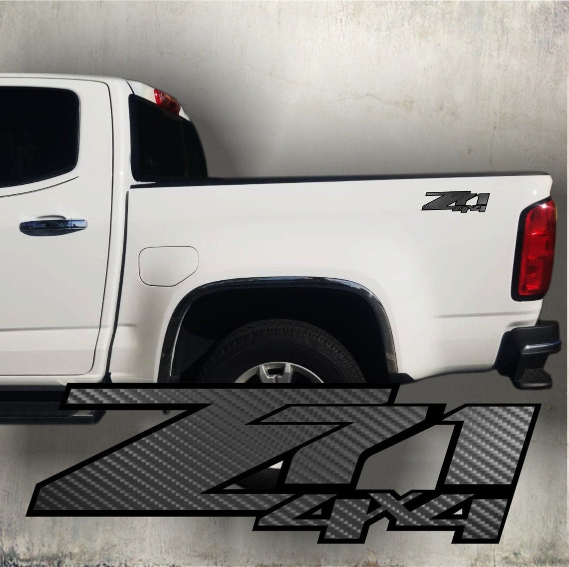 Z71 4x4 Decals Sticker Carbon Fiber Silverado Truck Chevrolet Etsy