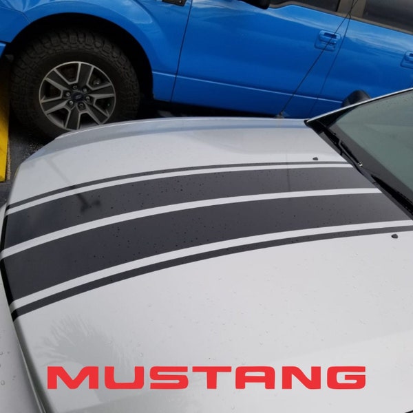 Car hood stripe sticker Auto racing Body side decal decoration