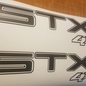 STX 4x4 sport decal stickers black matte silverado truck | Etsy