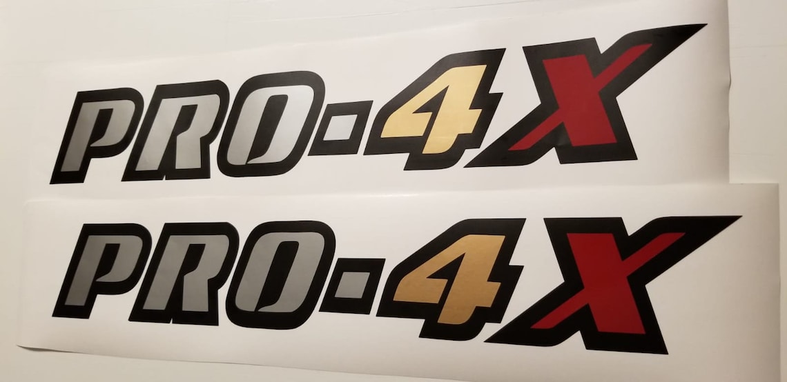 PRO-4X Decal Set Fits: Nissan Titan Truck Bedside Vinyl Sticker - Foto 10