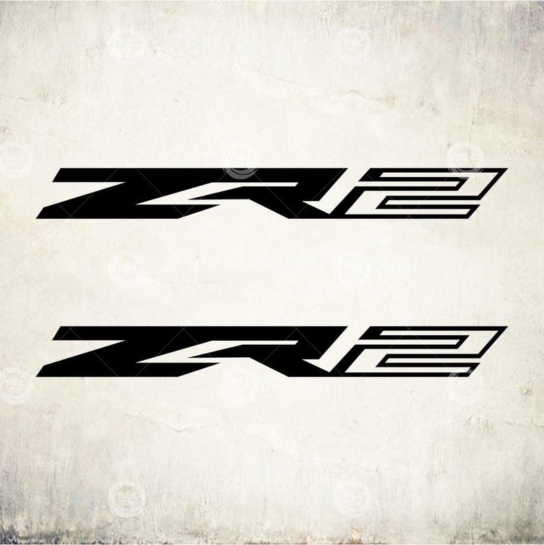 Monogram Zr2 ZR2 Decals Sticker Black Matte and Truck, Colorado - Etsy
