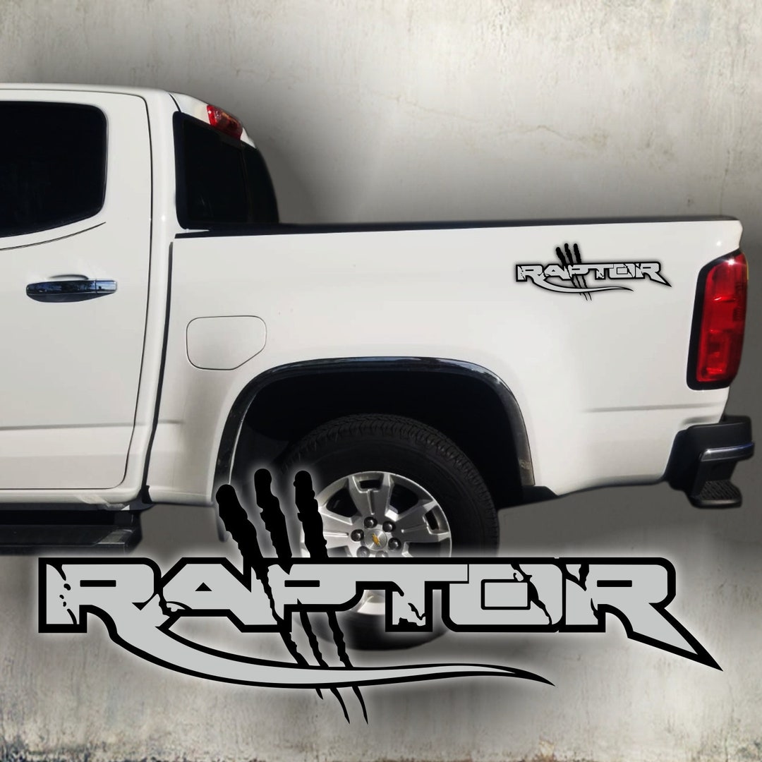 Raptor Vinyl Decal Sticker Silver Ford (set) Size: 22