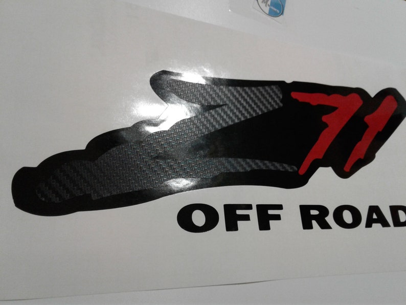 Z71 off Road Decals Sticker Vinyl Silverado SET Carbon Fiber Etsy