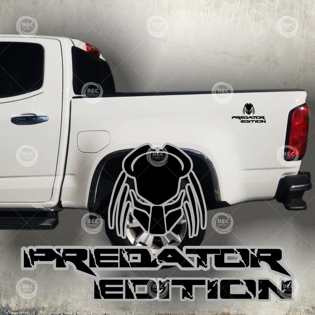 Predator Edition Aliens Vinyl Decal Sticker Black Matte and Silver (set ...