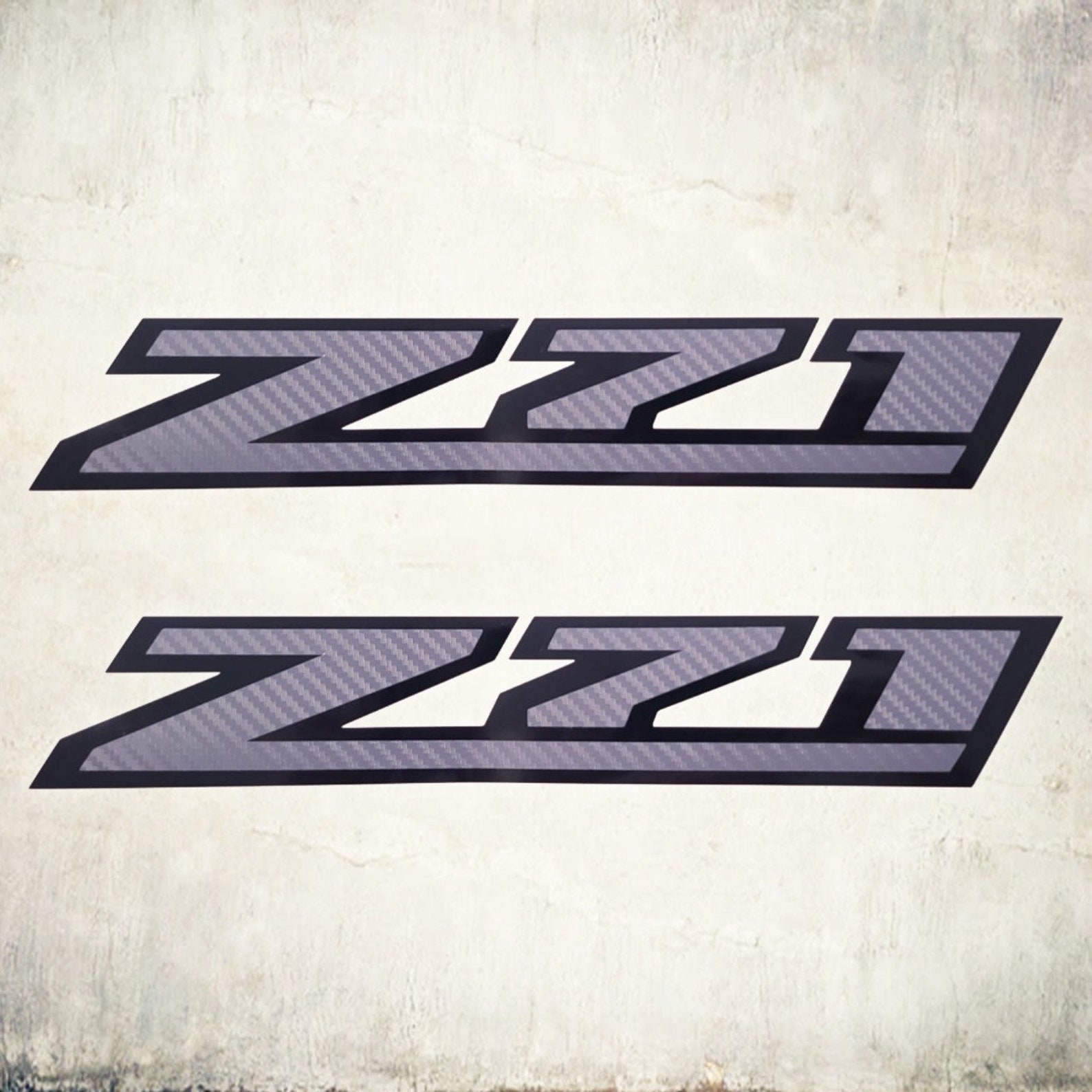 Z71 Stickers Decals for Truck, Carbon Fiber Gray Silverado, Truck