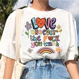 Love Who You Want Cool Rainbow Gay Pride Month Gift Shirt Love Who You Want Cool Rainbow Gay Pride Month Gift Shirt