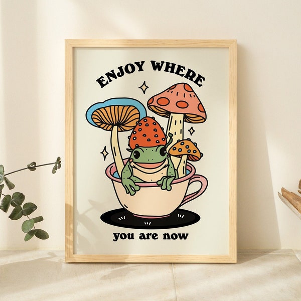 Frog Poster Etsy Canada Frog Poster Etsy Canada