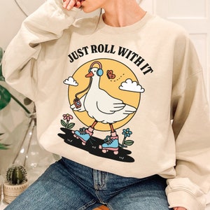 Cottagecore Strawberry Sweatshirt, Kawaii Clothing, Boho