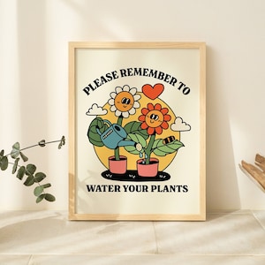 Water The Plants Art Card Water The Plants Art Card