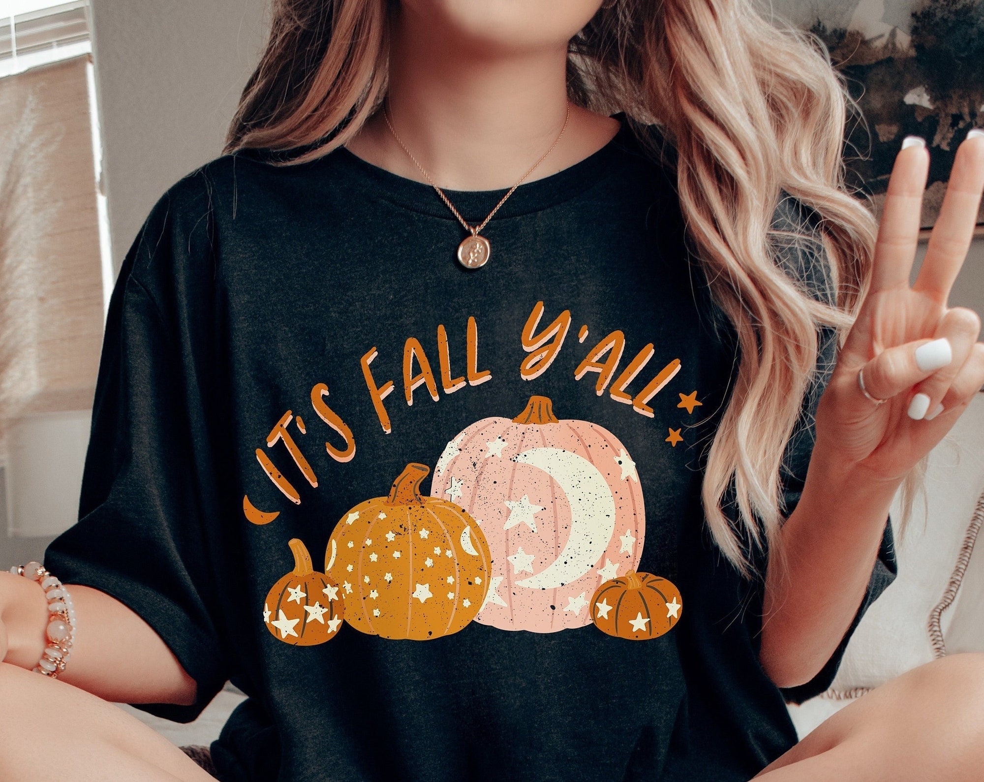 Discover Kürbis Herbst It´s Fall Y´all T-Shirt