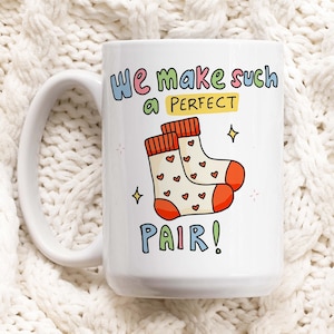 Perfektes Paar süße Tasse, süße Paare Jubiläumstasse, lustiger Ehemann Frau Geschenk, süße Colleage Jahrestag Geschenkidee, Geschenke unter 20 Für ihn