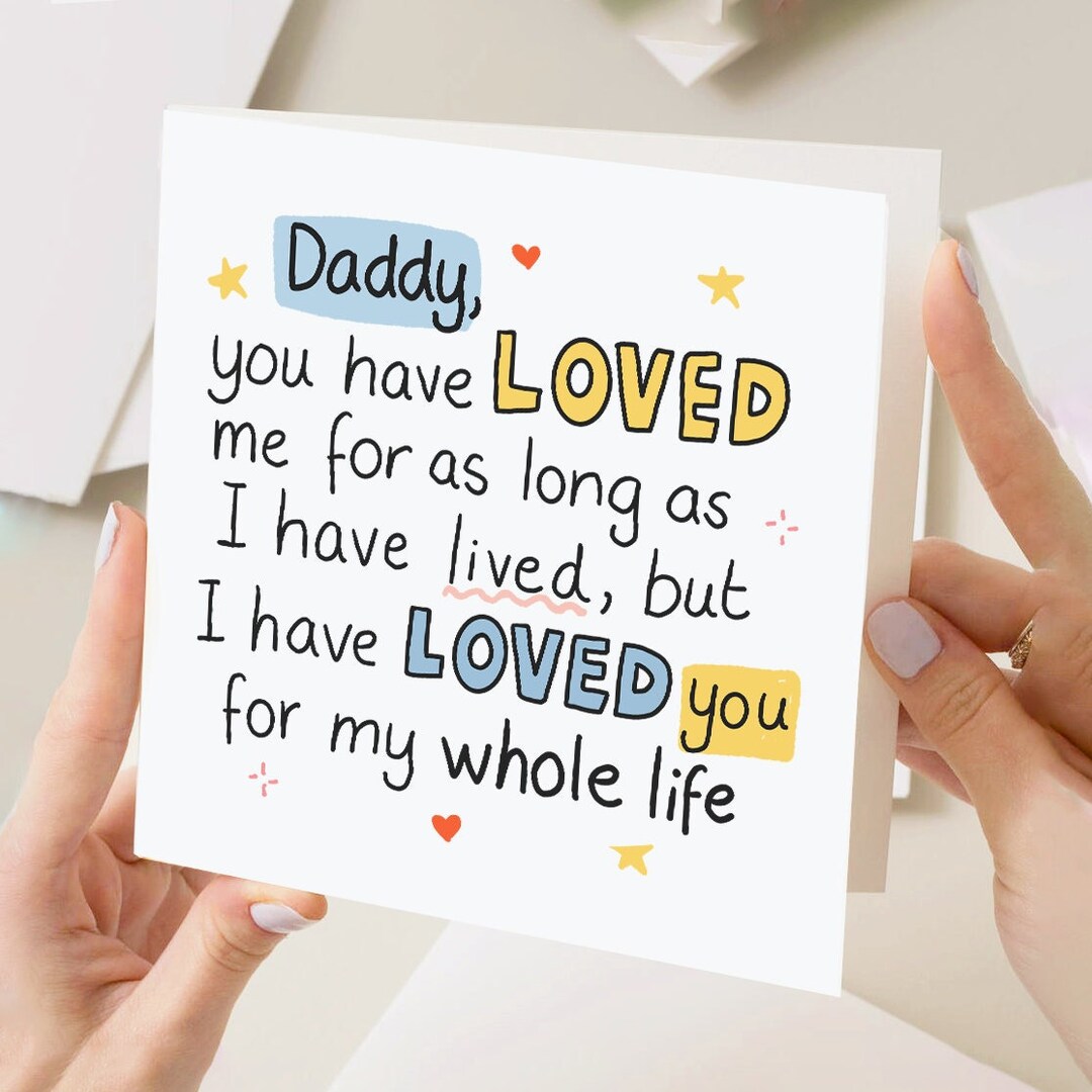 Daddy I Love You Card, Fathers Day Card From the Bump, 1st Fathers Day ...